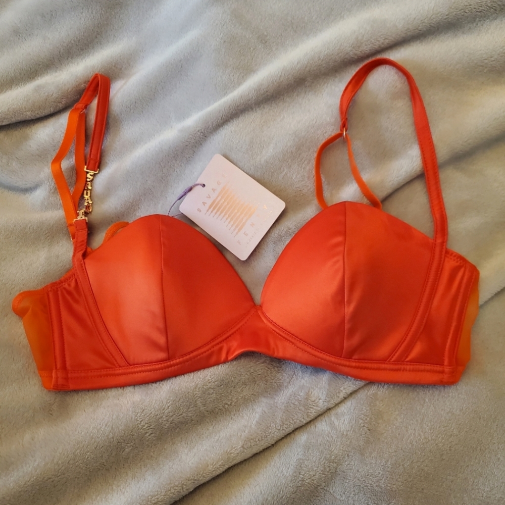 Savage Fenty Sharp Satin Bra NWT